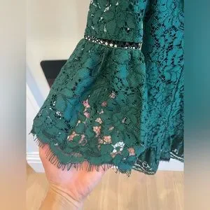 slim fit dress slacks Eliza J Mint Green And Charcoal Lace Sleeveless Dress UK Size 16 – Ava & Iva